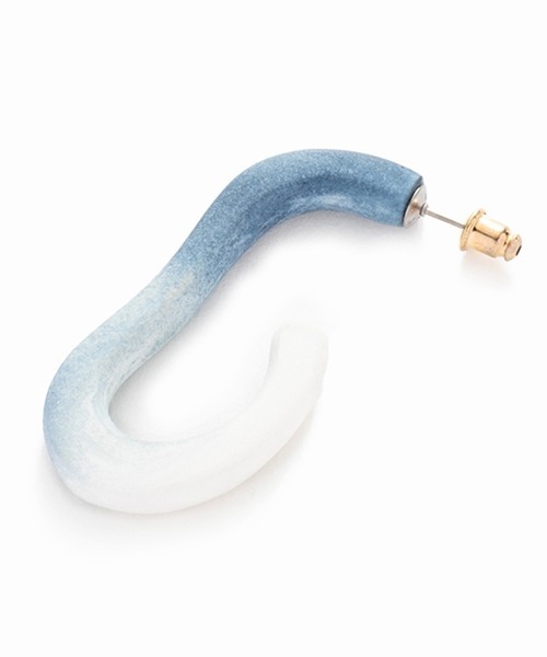 LAPUIS(ラピュイ)の「Lapuis(ラピュイ)ARITA Hoop Pierce A(ピアス(両耳用)・レディース・ブルー/ベージュ/ピンク・FREE)」の9枚目の写真