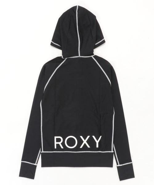 ROXY（ロキシー）の「ROXY/ロキシー  フード付きジップアップラッシュガード   RLY205023（ラッシュガード・レディース・ブラック/ホワイト/ブラック×ホワイト・S/M/L）」の4枚目の写真