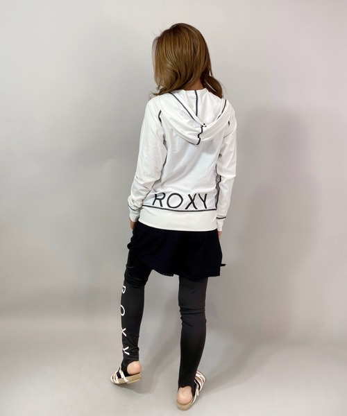 ROXY（ロキシー）の「ROXY/ロキシー  フード付きジップアップラッシュガード   RLY205023（ラッシュガード・レディース・ブラック/ホワイト/ブラック×ホワイト・S/M/L）」の21枚目の写真