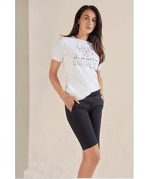 ストーンメッセージプリントTシャツ