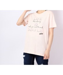 ストーンメッセージプリントTシャツ