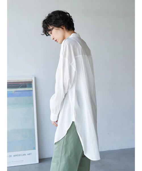 AMERICAN HOLIC(アメリカンホリック)の「ハイネックバックギャザーチュニック(Tシャツ/カットソー・レディース・ライトグレー/ブラック系その他5/ストライプ/オフホワイト・FREE)」の15枚目の写真