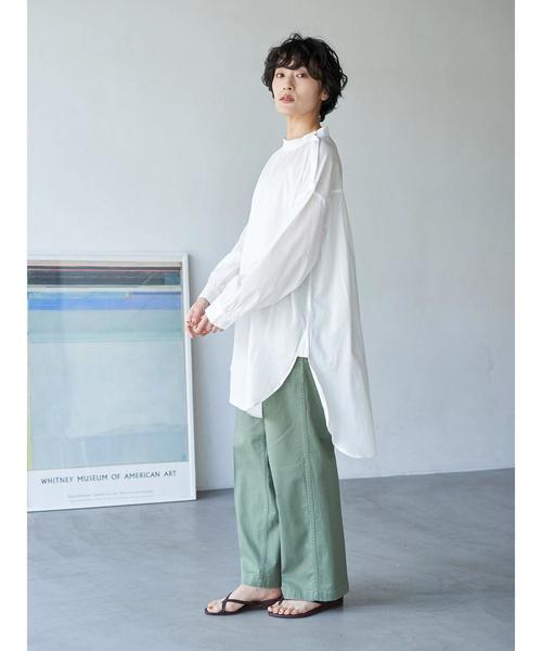 AMERICAN HOLIC(アメリカンホリック)の「ハイネックバックギャザーチュニック(Tシャツ/カットソー・レディース・ライトグレー/ブラック系その他5/ストライプ/オフホワイト・FREE)」の21枚目の写真