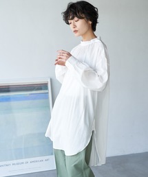 AMERICAN HOLIC | ハイネックバックギャザーチュニック(Tシャツ/カットソー)