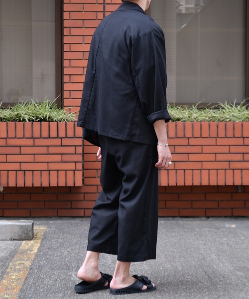 kutir(クティール)の「リネンダブルジャケット SETUP(テーラードジャケット・メンズ・ブラック/ベージュ/オフホワイト/ダークブルー・MEDIUM/LARGE)」の21枚目の写真