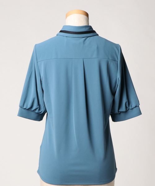 NARACAMICIE（ナラカミーチェ）の「グログランテープ使いカットソー（シャツ/ブラウス・レディース・ブラック/ホワイト/ブルー系その他・MEDIUM/LARGE）」の13枚目の写真