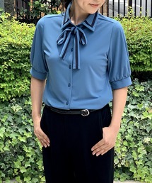 NARACAMICIE | グログランテープ使いカットソー(シャツ/ブラウス)