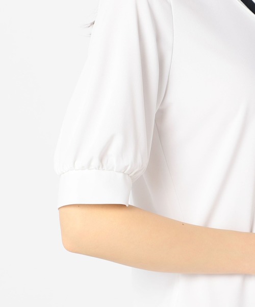 NARACAMICIE（ナラカミーチェ）の「グログランテープ使いカットソー（シャツ/ブラウス・レディース・ブラック/ホワイト/ブルー系その他・MEDIUM/LARGE）」の14枚目の写真