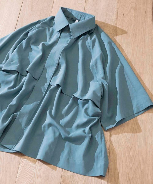 【セール】【i-k】ポリストレッチ トレンチ風シャツジャケット（シャツ/ブラウス）｜JOHN'S CLOSET（ジョンズクローゼット）