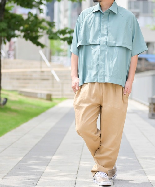 【セール】【i-k】ポリストレッチ トレンチ風シャツジャケット（シャツ/ブラウス）｜JOHN'S CLOSET（ジョンズクローゼット）