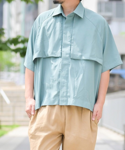 【セール】【i-k】ポリストレッチ トレンチ風シャツジャケット（シャツ/ブラウス）｜JOHN'S CLOSET（ジョンズクローゼット）