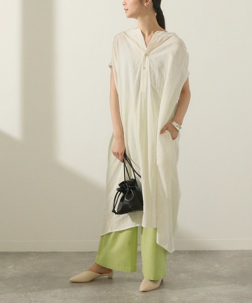 セール ストライプ織りワンピース ワンピース Auli アウリィ のファッション通販 Zozotown