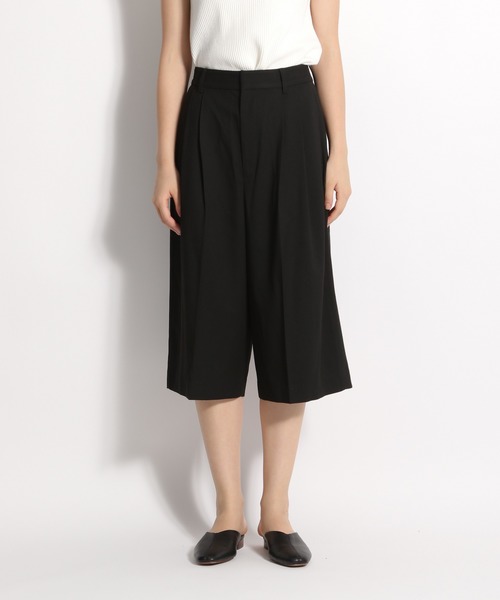 タグ付未使用✨ARTS＆SCIENCE　タックキュロットパンツ ネイビー ストライプタックカーブパンツ | AND ON JIONE STORE