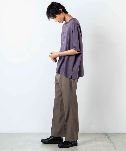 WEGO(ウィゴー)の「WEGO/バルーンビッグシルエットTシャツ(Tシャツ/カットソー・メンズ・ホワイト/パープル/グレー・MEDIUM/LARGE)」の18枚目の写真