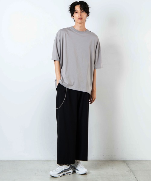 WEGO(ウィゴー)の「WEGO/バルーンビッグシルエットTシャツ(Tシャツ/カットソー・メンズ・ホワイト/パープル/グレー・MEDIUM/LARGE)」の22枚目の写真