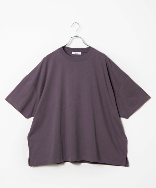 WEGO(ウィゴー)の「WEGO/バルーンビッグシルエットTシャツ(Tシャツ/カットソー・メンズ・ホワイト/パープル/グレー・MEDIUM/LARGE)」の9枚目の写真