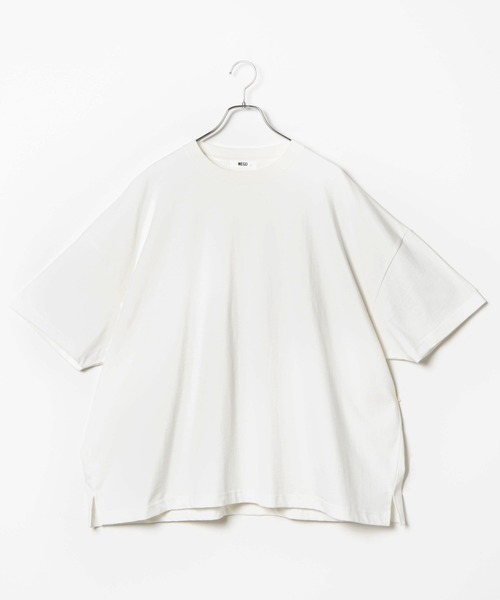 WEGO(ウィゴー)の「WEGO/バルーンビッグシルエットTシャツ(Tシャツ/カットソー・メンズ・ホワイト/パープル/グレー・MEDIUM/LARGE)」の11枚目の写真