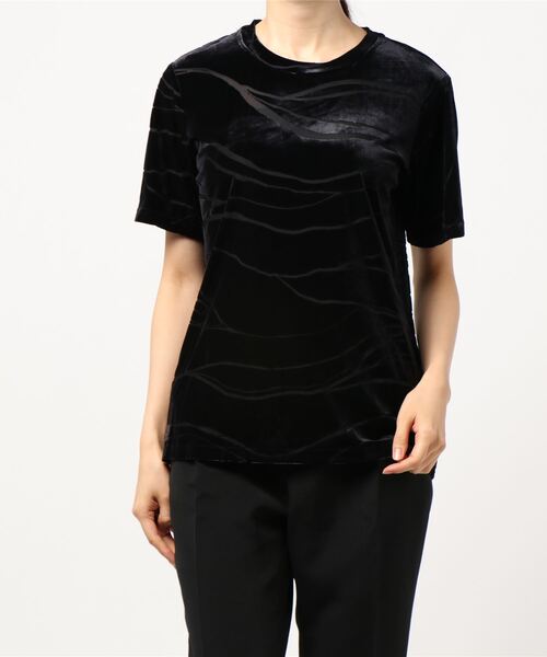 Desigual(デシグアル)の「Tシャツ半袖 OVERSIZE MONOGRAME(Tシャツ/カットソー・レディース・ブラック・S/M/L)」の1枚目の写真