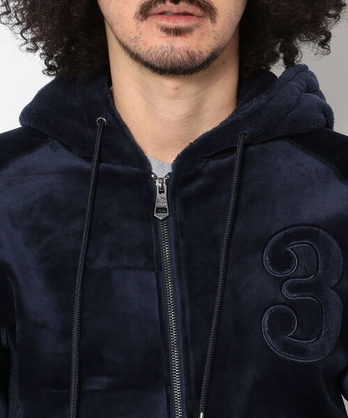 Relax ウノピュウノウグァーレトレリラックス のファッション リラックス フードボアxヘビーベロアパーカー パーカー 1piu1uguale3 パーカー 1piu1uguale3 1piu1uguale3 トップス Relax ウノピゥウノウグァーレトレ