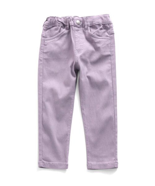 apres les cours(アプレレクール)の「/ツイル/7days Style pants 10分丈(その他パンツ・キッズ・カーキ/ベージュ/ラベンダー/ブラック・80/90/100/110/120/130/140)」の4枚目の写真