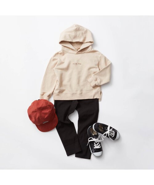 apres les cours(アプレレクール)の「/ツイル/7days Style pants 10分丈(その他パンツ・キッズ・カーキ/ベージュ/ラベンダー/ブラック・80/90/100/110/120/130/140)」の7枚目の写真