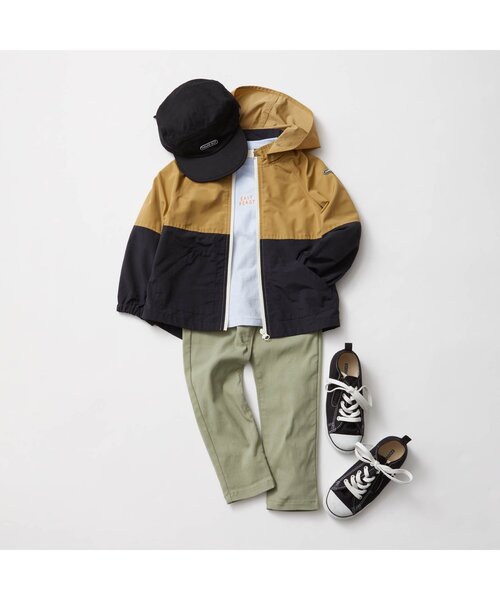 apres les cours(アプレレクール)の「/ツイル/7days Style pants 10分丈(その他パンツ・キッズ・カーキ/ベージュ/ラベンダー/ブラック・80/90/100/110/120/130/140)」の11枚目の写真