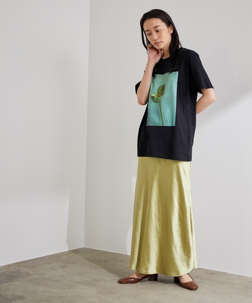 ADAM ET ROPE'(アダムエロペ)の「【LISA KING】Tee(Tシャツ/カットソー・レディース・パープル/イエロー/オレンジ/グリーン・1)」の8枚目の写真