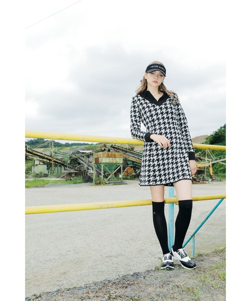 セール 千鳥柄ワンピース ゴルフグッズ Rienda Suelta リエンダスエルタ のファッション通販 Zozotown