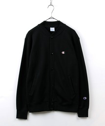 【Champion/チャンピオン】 ロゴ刺繍 ワンポイント スウェット スナップボタン ジャケット