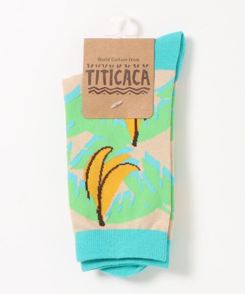 チチカカ（チチカカ）の「キテンゲバナナソックス 23-25cm（ソックス/靴下・レディース・ベージュ/ネイビー/ピンク・FREE）」の11枚目の写真