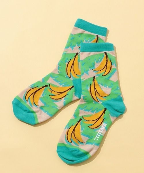 チチカカ（チチカカ）の「キテンゲバナナソックス 23-25cm（ソックス/靴下・レディース・ベージュ/ネイビー/ピンク・FREE）」の13枚目の写真