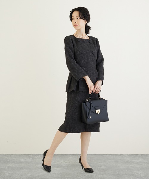 新品 ドレスラボ スカート スーツセットアップ ツイード. DRESS LAB（ドレスラボ）の「【セレモニースーツセットアップ