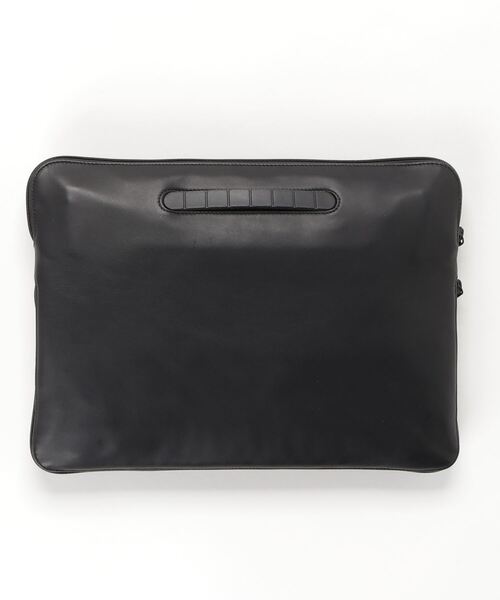 TOMOE（トモエ）の「【TOMOE】トモエ/SLIMレザーA4クラッチブリーフ(マチ)（クラッチバッグ・メンズ・ブラック・FREE）」の4枚目の写真