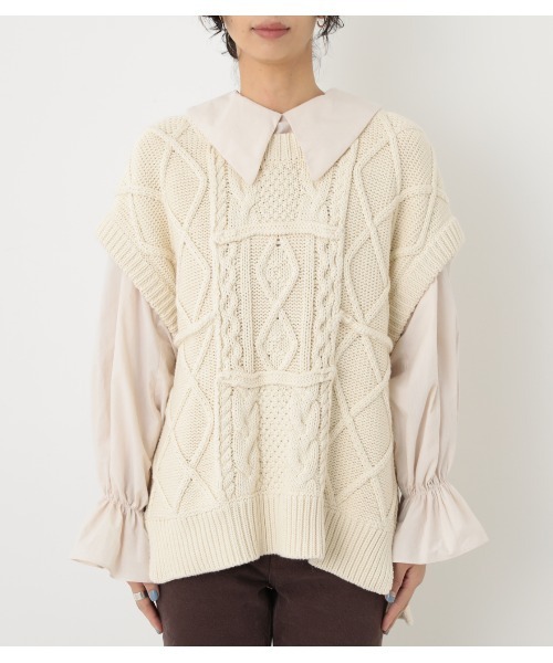 BLACK BY MOUSSY（ブラックバイマウジー）の「alan knit vest