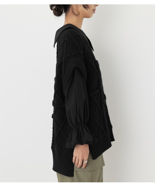 BLACK BY MOUSSY（ブラックバイマウジー）の「alan knit vest