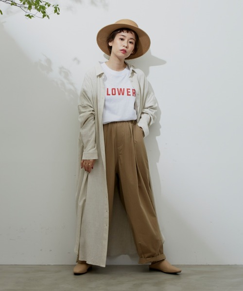 Libra Cue(リブラ キュー)の「コンパクトカラーシャツワンピース(シャツワンピース・レディース・カーキ/ブルー/アイボリー・FREE)」の17枚目の写真