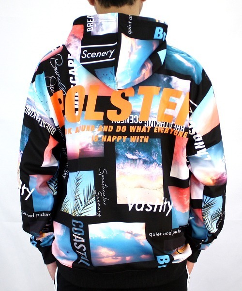 GGD（ジージーディー）の「総柄パーカー（パーカー・メンズ・ホワイト/グレー/オフホワイト/ブルー/ブラック・LL/L/M）」の10枚目の写真