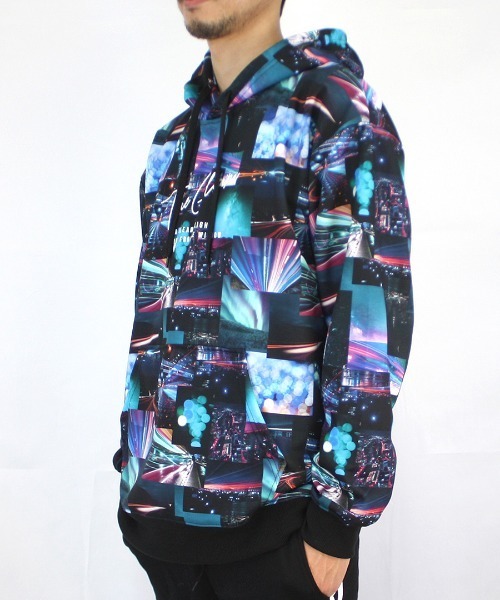 GGD（ジージーディー）の「総柄パーカー（パーカー・メンズ・ホワイト/グレー/オフホワイト/ブルー/ブラック・LL/L/M）」の18枚目の写真