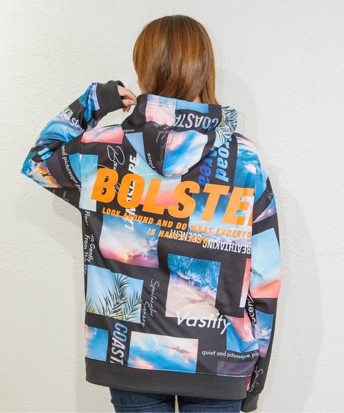 GGD（ジージーディー）の「総柄パーカー（パーカー・メンズ・ホワイト/グレー/オフホワイト/ブルー/ブラック・LL/L/M）」の16枚目の写真