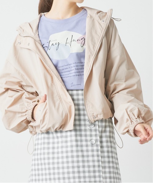 OLIVE des OLIVE（オリーブデオリーブ）の「王道マンパ（マウンテンパーカー・レディース・オフホワイト/ブルー系その他/ブラック/ベージュ・FREE）」の10枚目の写真