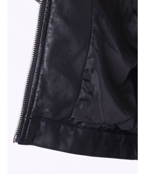 dazzlin(ダズリン)の「ノーカラーライダースジャケット(ライダースジャケット・レディース・ブラック/アイボリー・FREE)」の19枚目の写真