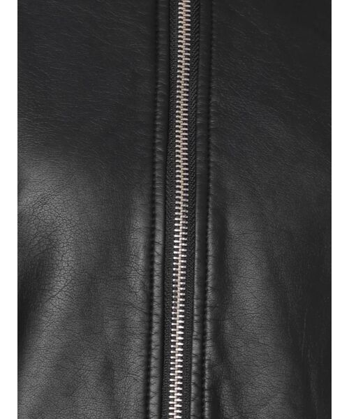 dazzlin(ダズリン)の「ノーカラーライダースジャケット(ライダースジャケット・レディース・ブラック/アイボリー・FREE)」の3枚目の写真