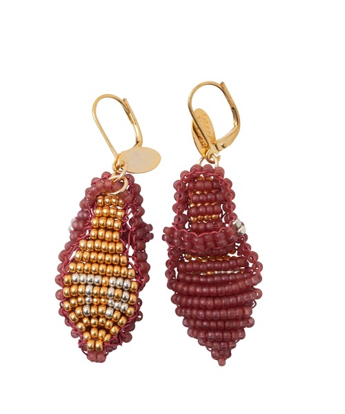 THEATRE PRODUCTS(シアタープロダクツ)の「ビーズストラップサンダルピアス(ピアス(両耳用)・レディース・ホワイト/ブルー/ピンク/バーガンディー・FREE)」の7枚目の写真