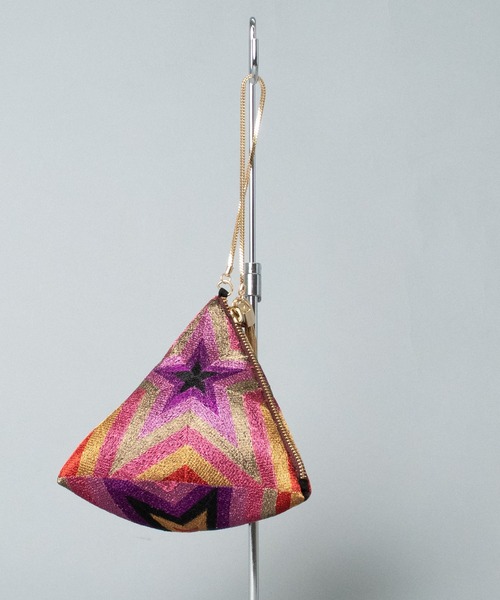 sara mallika（サラ マリカ）の「【 sara mallika / サラマリカ 】 STAR EMBROIDERY BAG スター刺繍ミニバッグ（ハンドバッグ・レディース・ブラック/レッド・FREE）」の12枚目の写真