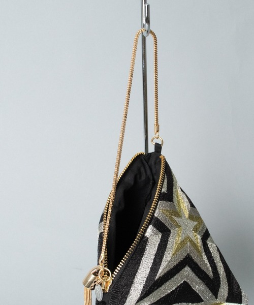 sara mallika（サラ マリカ）の「【 sara mallika / サラマリカ 】 STAR EMBROIDERY BAG スター刺繍ミニバッグ（ハンドバッグ・レディース・ブラック/レッド・FREE）」の5枚目の写真