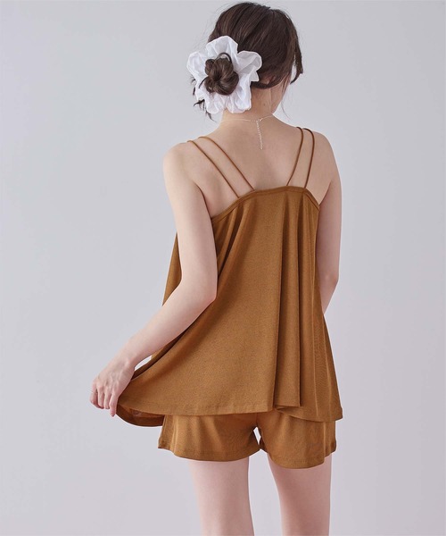 SEA DRESS（シードレス）の「キャミソール付ビキニ/水着4点セット（水着・レディース・キャメル/ブラック/ネイビー・S/M/L/LL）」の17枚目の写真