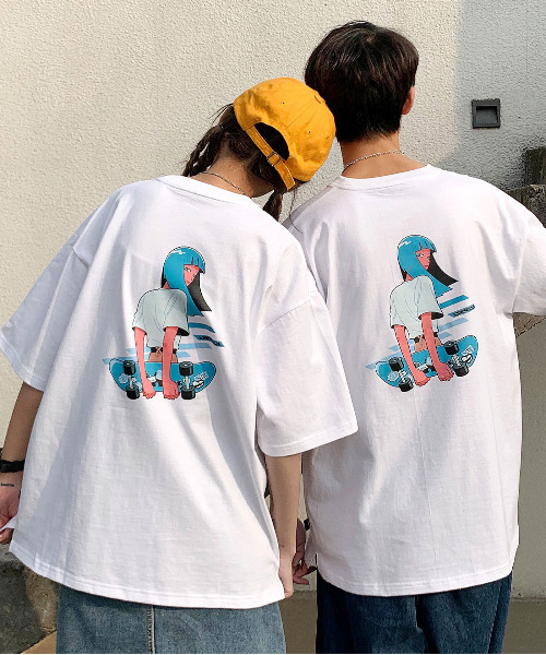 AIRWALK（エアウォーク）の「【neos -addictive design-】TOMOWAKA×AIR WALK ともわか エアウォーク ビッグシルエット バックプリント 半袖 Tシャツ（Tシャツ/カットソー・メンズ・ホワイト/ブラック/ベージュ/パープル/オフホワイト/ホワイト系その他・MEDIUM/LARGE）」の4枚目の写真