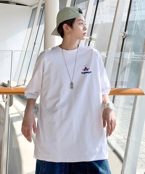 AIRWALK（エアウォーク）の「【neos -addictive design-】TOMOWAKA×AIR WALK ともわか エアウォーク ビッグシルエット バックプリント 半袖 Tシャツ（Tシャツ/カットソー・メンズ・ホワイト/ブラック/ベージュ/パープル/オフホワイト/ホワイト系その他・MEDIUM/LARGE）」の22枚目の写真