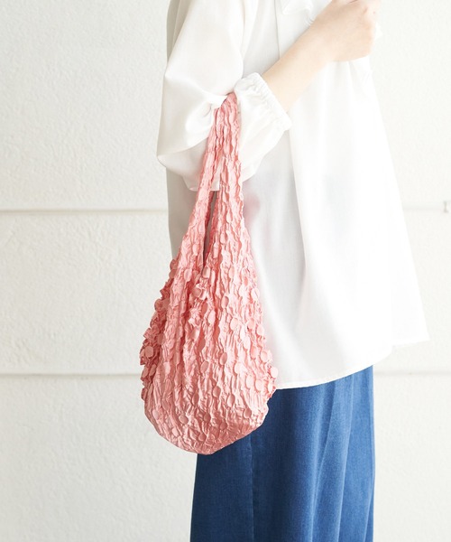 ROPE' PICNIC（ロペピクニック）の「ドットストレッチエコバッグ（エコバッグ/サブバッグ・レディース・イエロー系その他2/ブラウン/ピンク/ライトグリーン/グリーン/ブラック・FREE）」の6枚目の写真