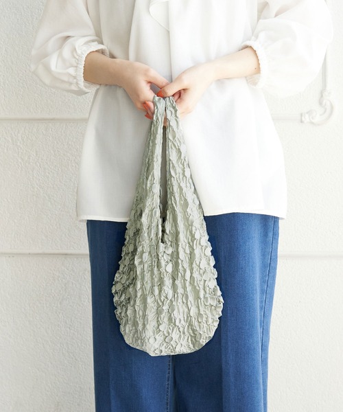 ROPE' PICNIC（ロペピクニック）の「ドットストレッチエコバッグ（エコバッグ/サブバッグ・レディース・イエロー系その他2/ブラウン/ピンク/ライトグリーン/グリーン/ブラック・FREE）」の4枚目の写真